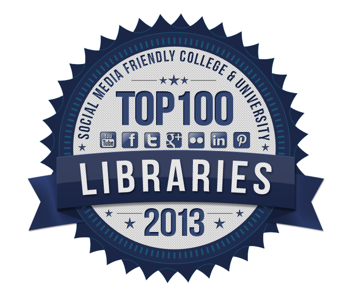 2013 Listed on Library Science List's 100 Most Social Media Friendly Colleges and Universities